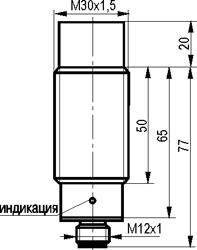 Габариты ISN EC81A-02G-15-LS27